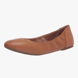 Amazon Essentials Women's Belice Slip On Ballet Flat Camel (Brown)  Size 6 New